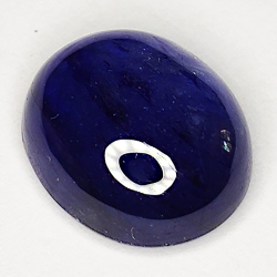 6.06ct Blauer Saphir cabochon oval 11.5x9.7mm