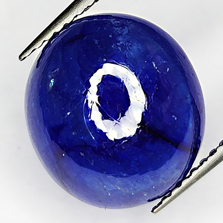 9.43ct Zaffiro Blu cabochon ovale 12.3x11.2mm