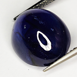 11.73ct Zaffiro Blu cabochon ovale 13.7x11.6mm