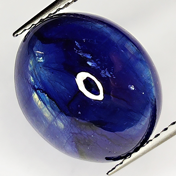 11.73ct Blauer Saphir cabochon oval 13.7x11.6mm