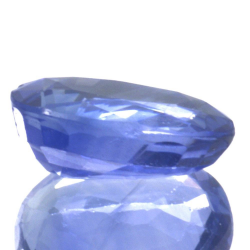 Saphir bleu 1,64 ct taille ovale 8,44x6,07 mm