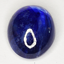 5.80ct Blauer Saphir cabochon oval 11.4x9.0mm