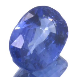 1,64 ct blauer Saphir im Ovalschliff 8,44 x 6,07 mm