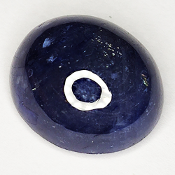 15.55ct Blauer Saphir cabochon oval 15.3x13.3mm