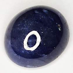 15.55ct Blue Sapphire cabochon oval 15.3x13.3mm