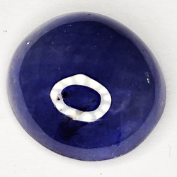 7.57ct Zaffiro Blu cabochon ovale 12.1x11.1mm