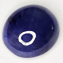 7.57ct Zaffiro Blu cabochon ovale 12.1x11.1mm