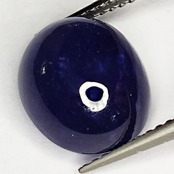 9.00ct Blauer Saphir cabochon oval 11.5x9.9mm