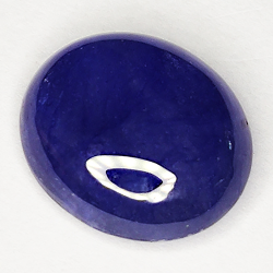 6.46ct Blauer Saphir cabochon oval 12.2x10.2mm