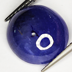 5.12ct Blue Sapphire cabochon oval 11.0x10.1mm