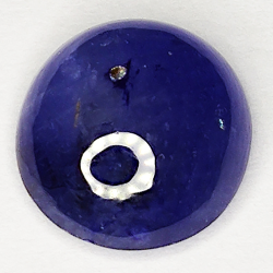 5.12ct Blauer Saphir cabochon oval 11.0x10.1mm