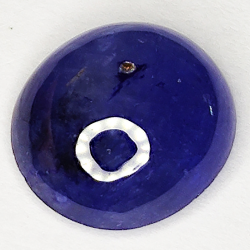 5.12ct Blue Sapphire cabochon oval 11.0x10.1mm