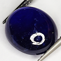 7.45ct Blue Sapphire cabochon oval 11.3x9.9mm