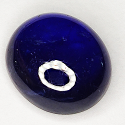 7.45ct Blauer Saphir cabochon oval 11.3x9.9mm