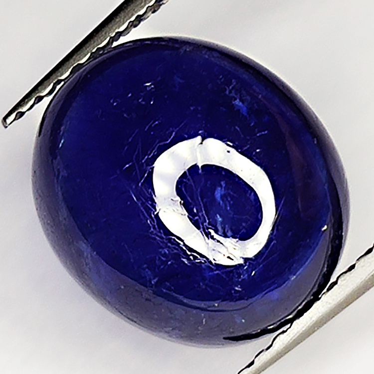 7.45ct Blue Sapphire cabochon oval 11.3x9.9mm