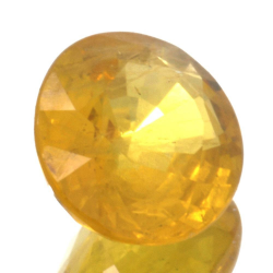 1.73ct Yellow Sapphire Oval Cut 8.39x6.96mm