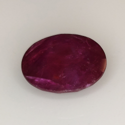 9.50ct Ruby oval cut 14.3x12.4mm