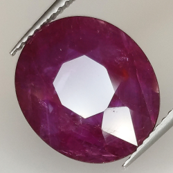 9.50ct Ruby oval cut 14.3x12.4mm