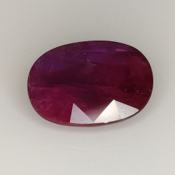 4.16ct Ruby oval cut 12.0x9.0mm