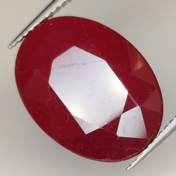 14.56ct Rubin ovalschliff 17.3x13.1mm