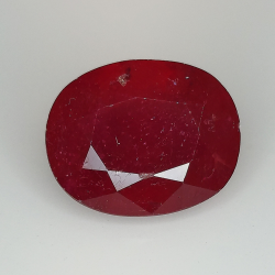 15.04ct Ruby oval cut 15.7x12.7mm