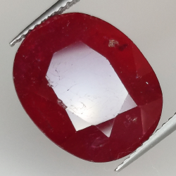 15.04ct Ruby oval cut 15.7x12.7mm