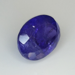 4.44ct Tanzanite coupe ovale 10.5x7.8mm