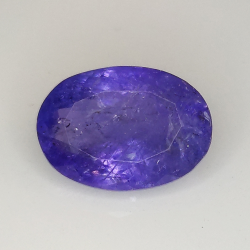 3.05ct Tanzanite taglio ovale 10.5x7.6mm