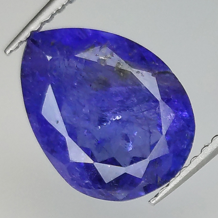 3.83ct Tanzanite poire coupe 11.4x8.7mm