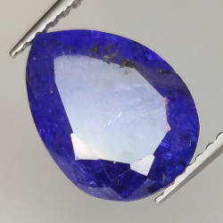 3.83ct Tanzanite poire coupe 11.4x8.7mm