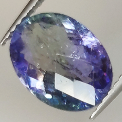 2.97ct Tanzanite taglio ovale 10.5x8.0mm