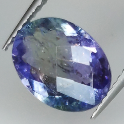 2.97ct Tanzanite coupe ovale 10.5x8.0mm