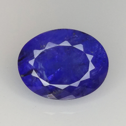 3.71ct Tanzanite coupe ovale 10.5x8.2mm