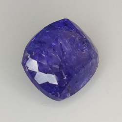 3.89ct Tanzanite coussin coupe 9.5x8.0mm