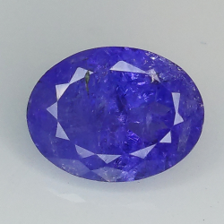 2.70ct Tanzanite coupe ovale 10.0x7.7mm