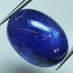 17.07ct Tanzanite cabochon ovale 17.3x13.3mm