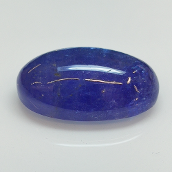 25.82ct Tanzanite cabochon ovale 22.9x13.6mm