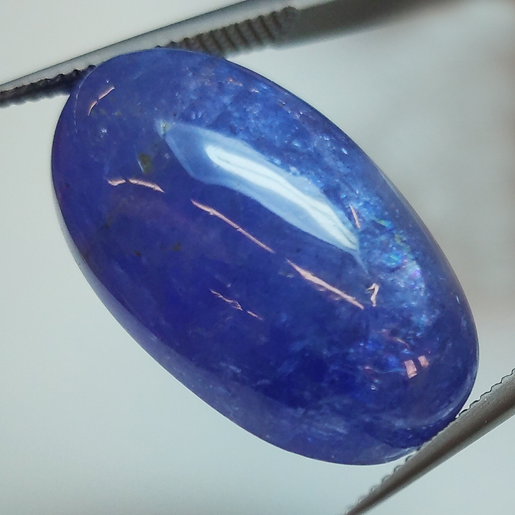 25.82ct Tanzanite cabochon ovale 22.9x13.6mm