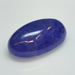 25.82ct Tanzanite cabochon ovale 22.9x13.6mm