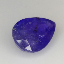 3.91ct Tanzanite coupe poire 11.6x8.1mm