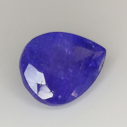 3.83ct Tanzanite coupe poire 11.7x8.6mm