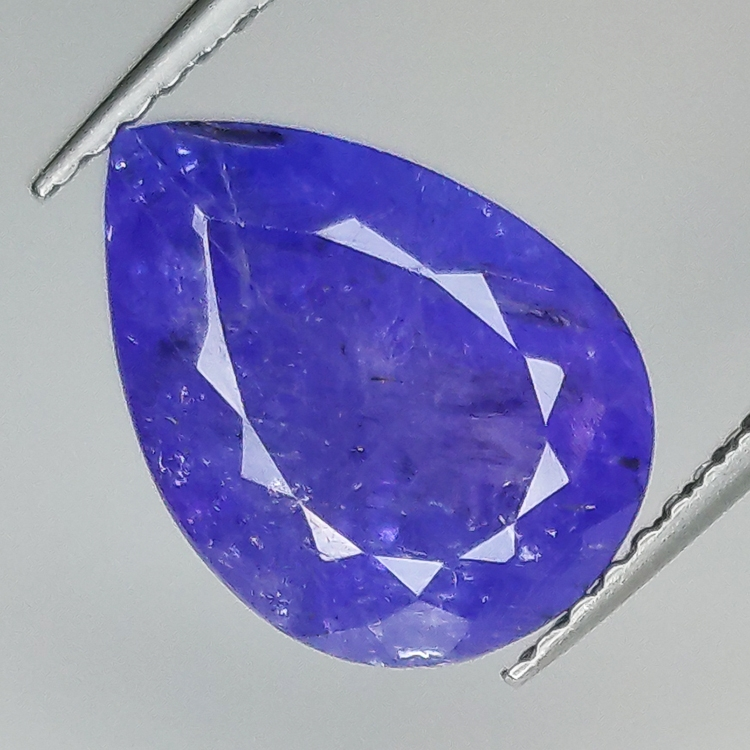 3.83ct Tanzanite pear cut 11.7x8.6mm