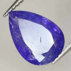 2.60ct Tanzanite pear cut 11.1x7.8mm