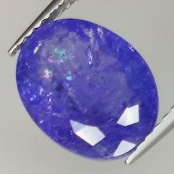 3.11ct Tanzanite coupe ovale 10.7x8.3mm