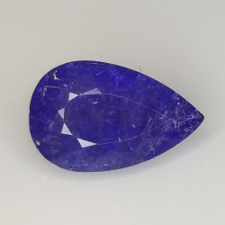 3.42ct Tanzanite taglio pera 12.0x7.7mm