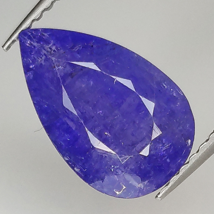 3.42ct Tanzanite coupe poire 12.0x7.7mm