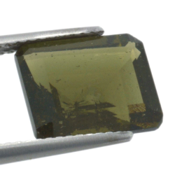 3,94ct Moldavite Emerald Cut