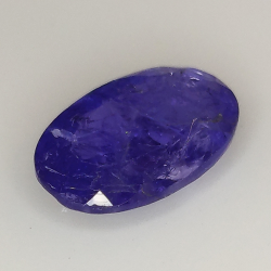 4.03ct Tanzanite coupe ovale 13.4x8.4mm