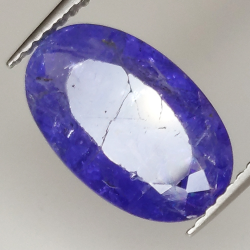 4.03ct Tanzanite taglio ovale 13.4x8.4mm