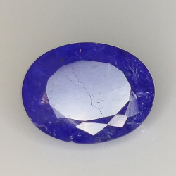 3.79ct Tanzanite cuope ovale 11.0x8.6mm